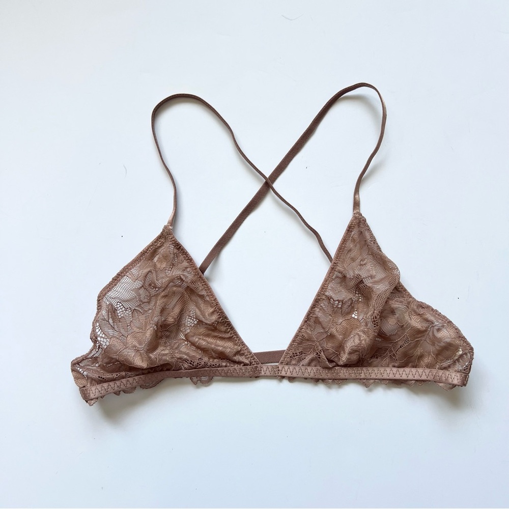 Intimately Free People Women’s Beige Lace Bralette Size S